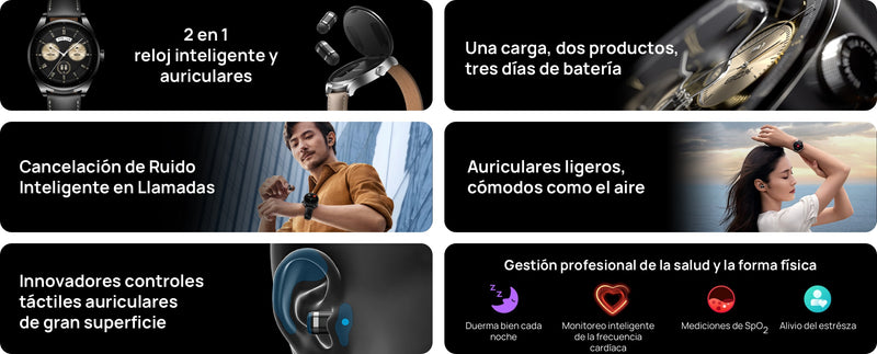 2 en 1 - Reloj Inteligente y Auriculares + Accesorios de Regalo [PROMOCÍON HASTA EL 31 DE MAYO]