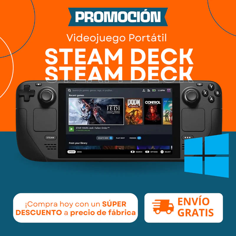 ASUS VIDEO JUEGOS STEAM DECK - (ULTIMAS UNIDADES) BLACK FRIDAY