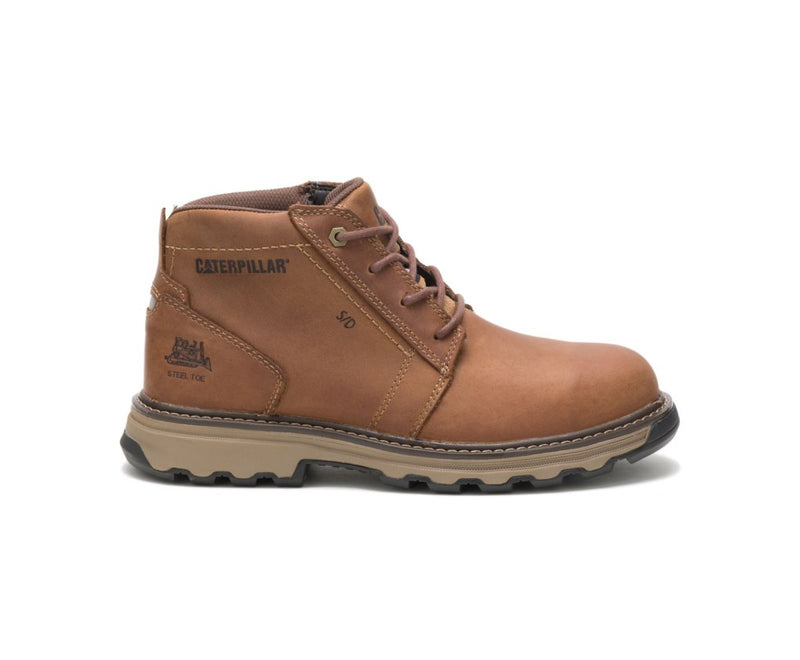 Botas De Seguridad Caterpillar Parker Steel Puntera Hombre Marrones